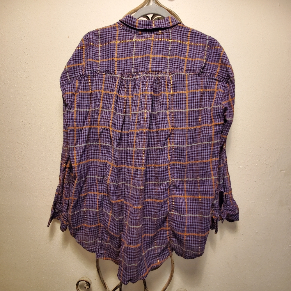 Free People Break My Stride Button Down Top View 6